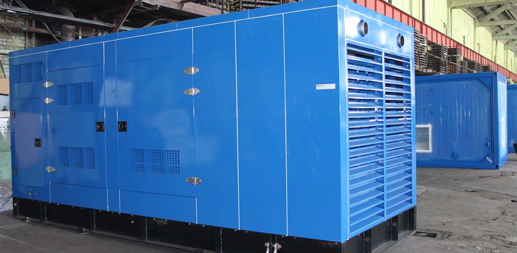 foto Дизель-генератор (ДГУ, ДЭС) мощность 300 кВт 400В SC15G500D2 в шумопоглощающем кожухе